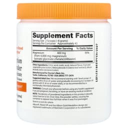Doctor's Best - High Absorption Magnesium Powder - Fruit Punch, 340g