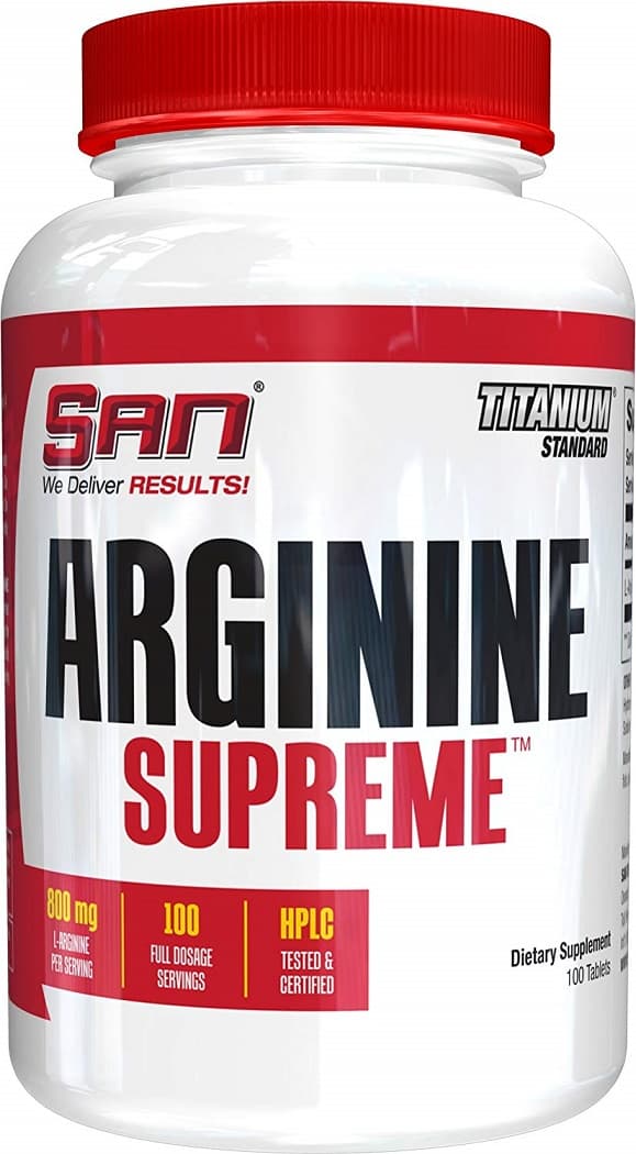 San - Arginine Supreme - 100 Tabs – San förpackning