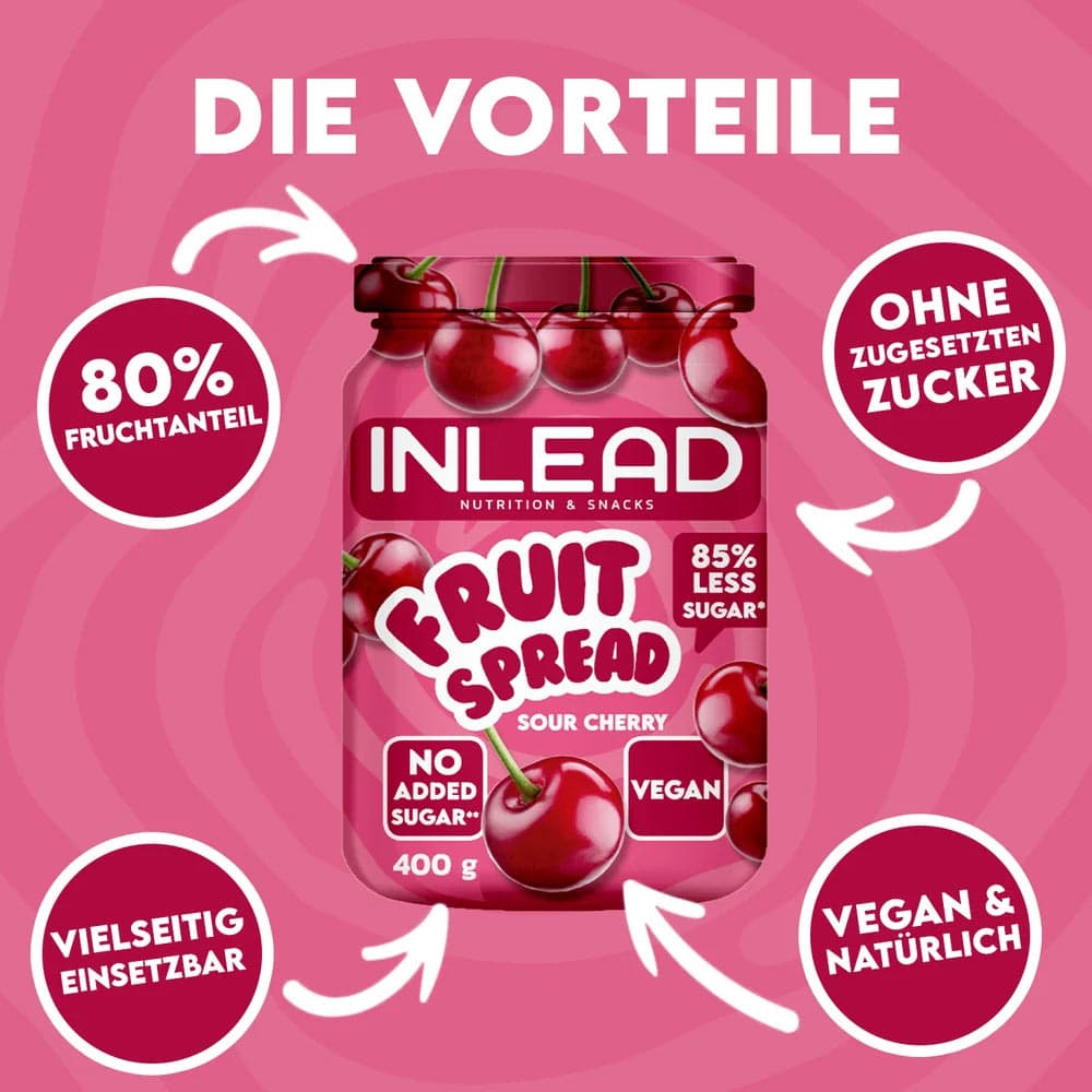 INLEAD Nutrition - Frugtpålæg - Skovbær, 400 g