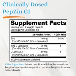 Doctor's Best - PepZin GI Zinc-L-Carnosine Complex