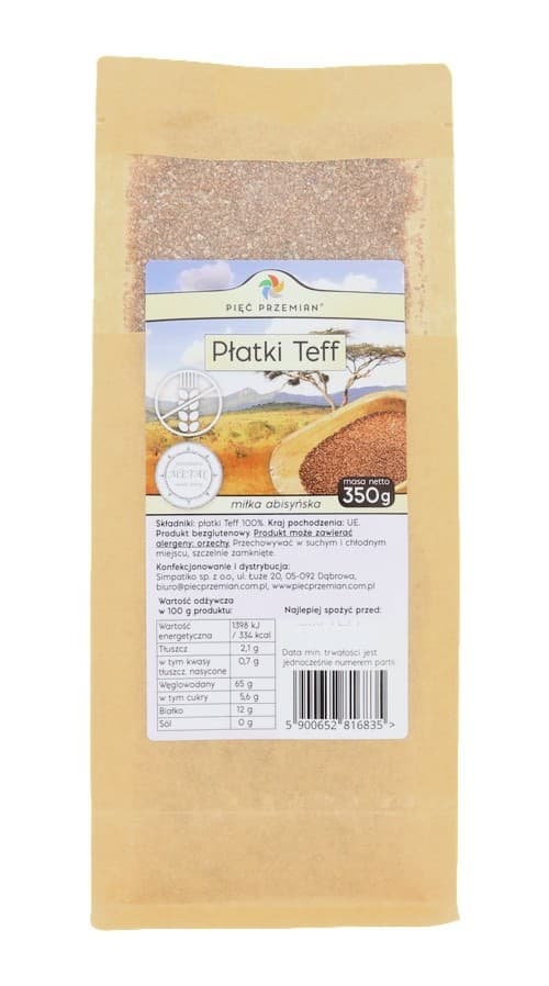 Pięć Przemian - Teff Flakes Gluten-Free 350g