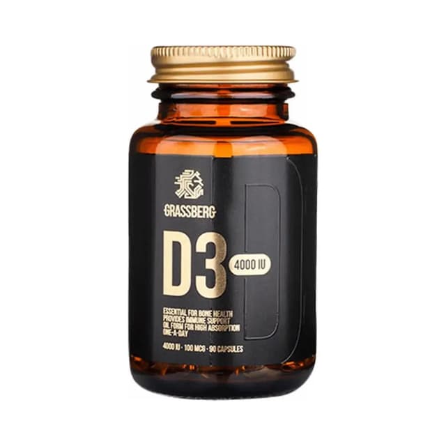 Grassberg - Vitamin D3 - 4 000 IE, naturell – Grassberg