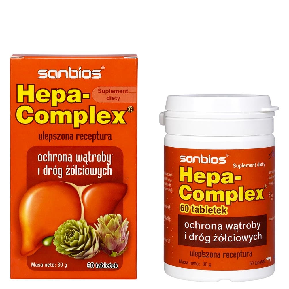 Sanbios - Hepa-Complex - 60 Tabs – Sanbios förpackning