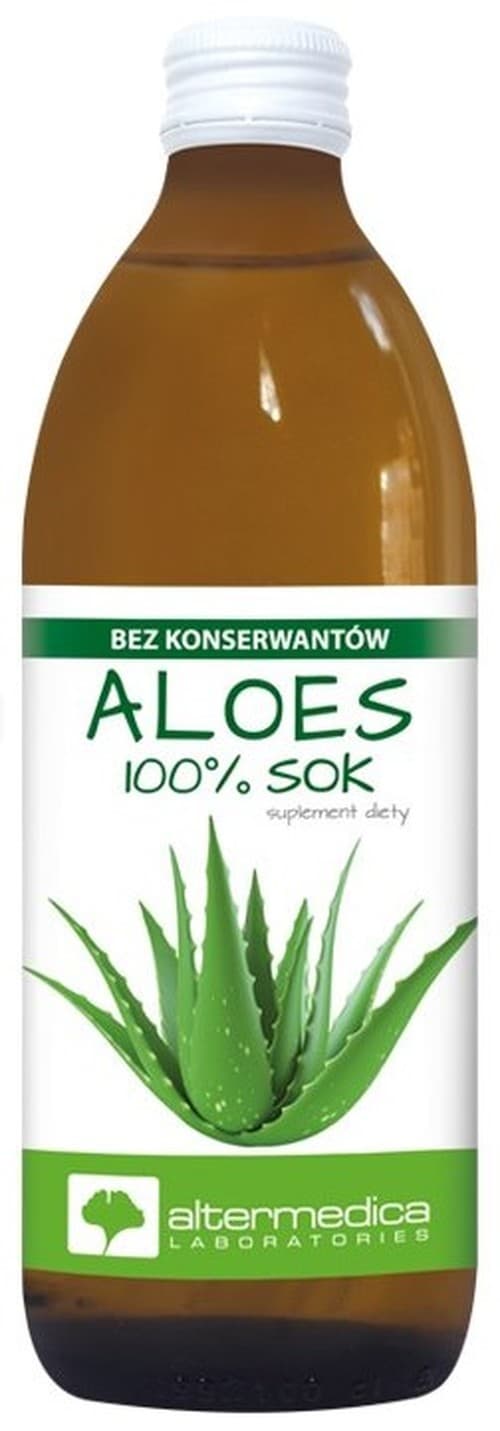Alter Medica (Altermedica) - Aloe Vera Juice 100% 1000ml – Alter Medica förpackning