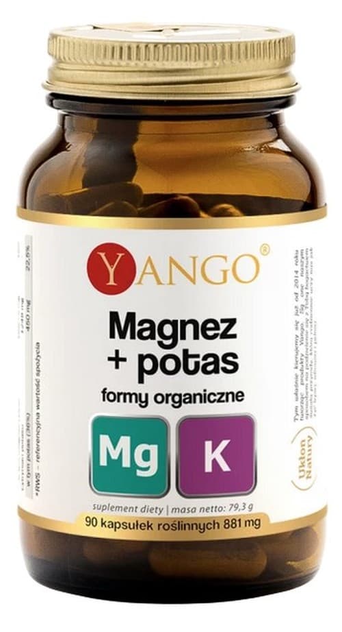 Yango - Magnesium + Potassium Organic Forms - 90 Caps – Yango förpackning