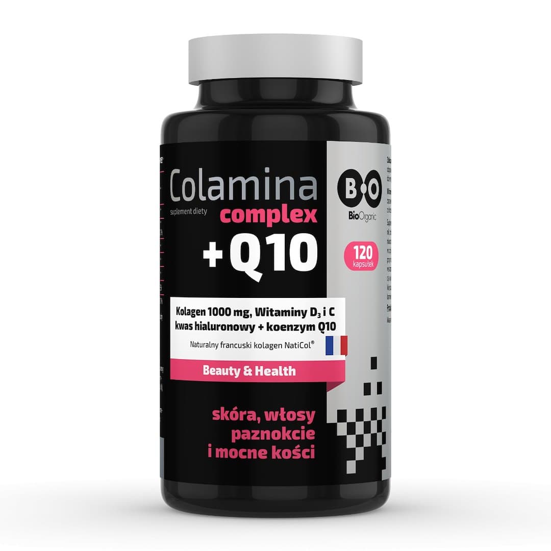 Bio Organic - Colamina Complex +Q10 – Bio Organic Foods förpackning