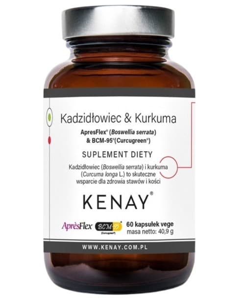 Kenay - Frankincense & Turmeric Apresflex® - 60 Caps – Kenay förpackning
