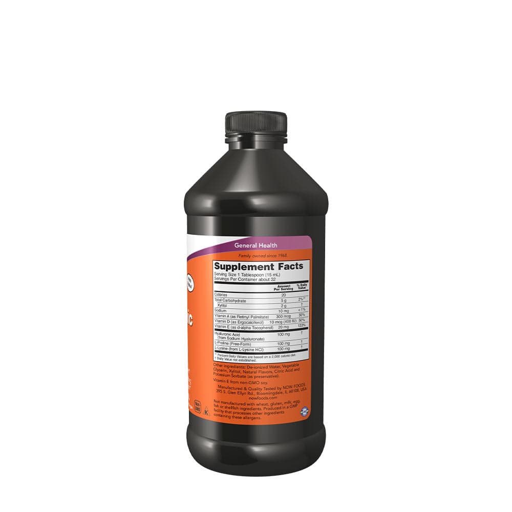 Now Foods - Nestemäinen hyaluronihappo - 473 ml.
