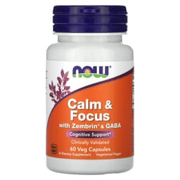 Now Foods - Calm & Focus med Zembrin® & GABA - 60 Vcaps