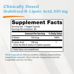 Doctor'S Best - Stabilized R-Lipoic Acid - 60 Vcaps