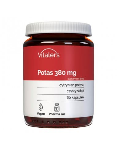 Vitalers - Potassium 380 mg – Vitalers förpackning