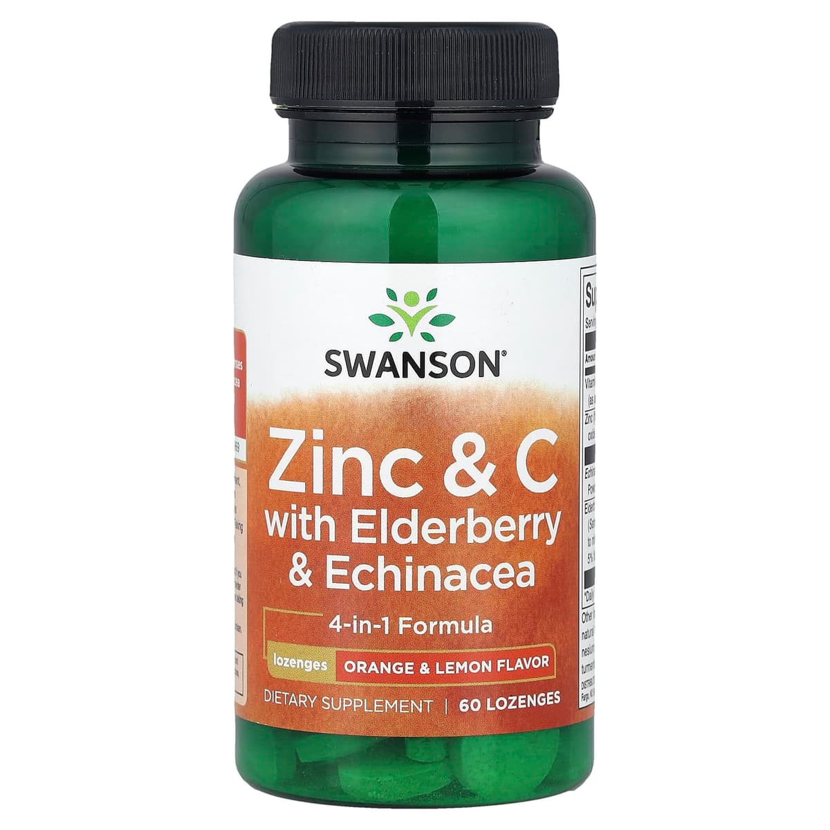 Swanson - Zinc & C with Elderberry & Echinacea - 60 Lozenges