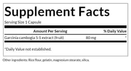 Swanson - Garcinia Cambogia 5:1 Extract - 60 Caps