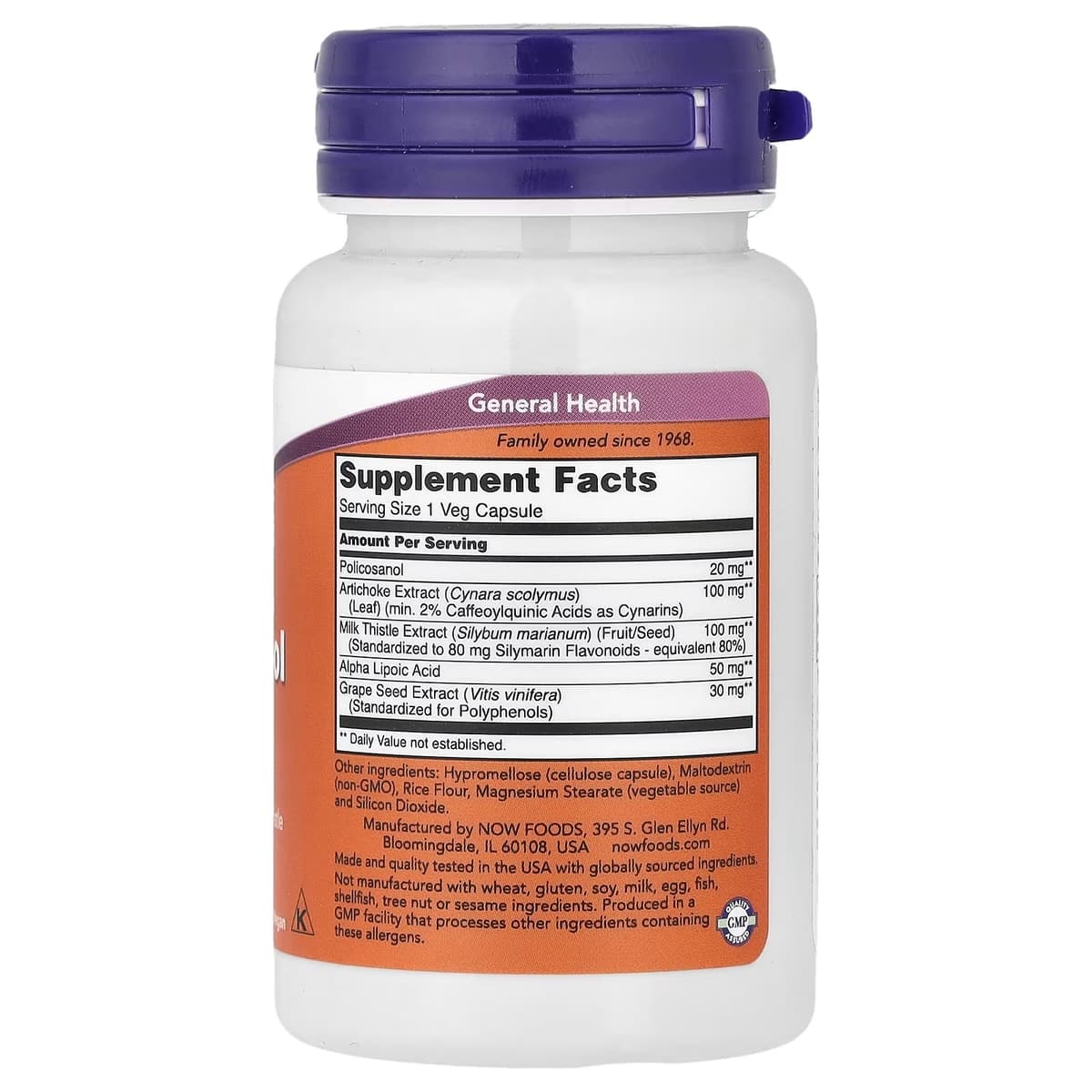NOW Foods - Policosanol 20mg - 90 Vcaps