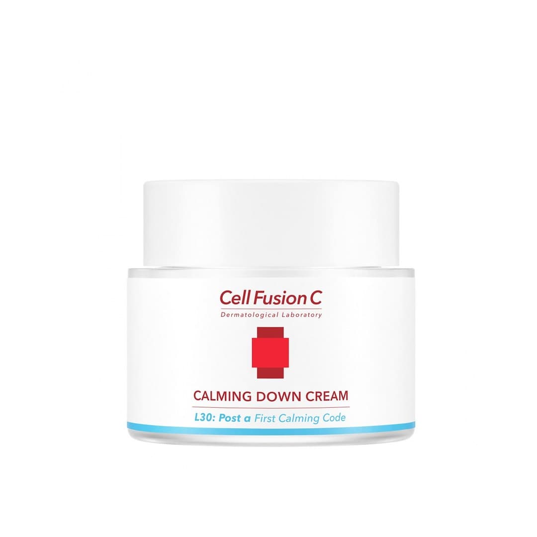 Cell Fusion C Calming Down Cream 50 ml – Cell Fusion C förpackning