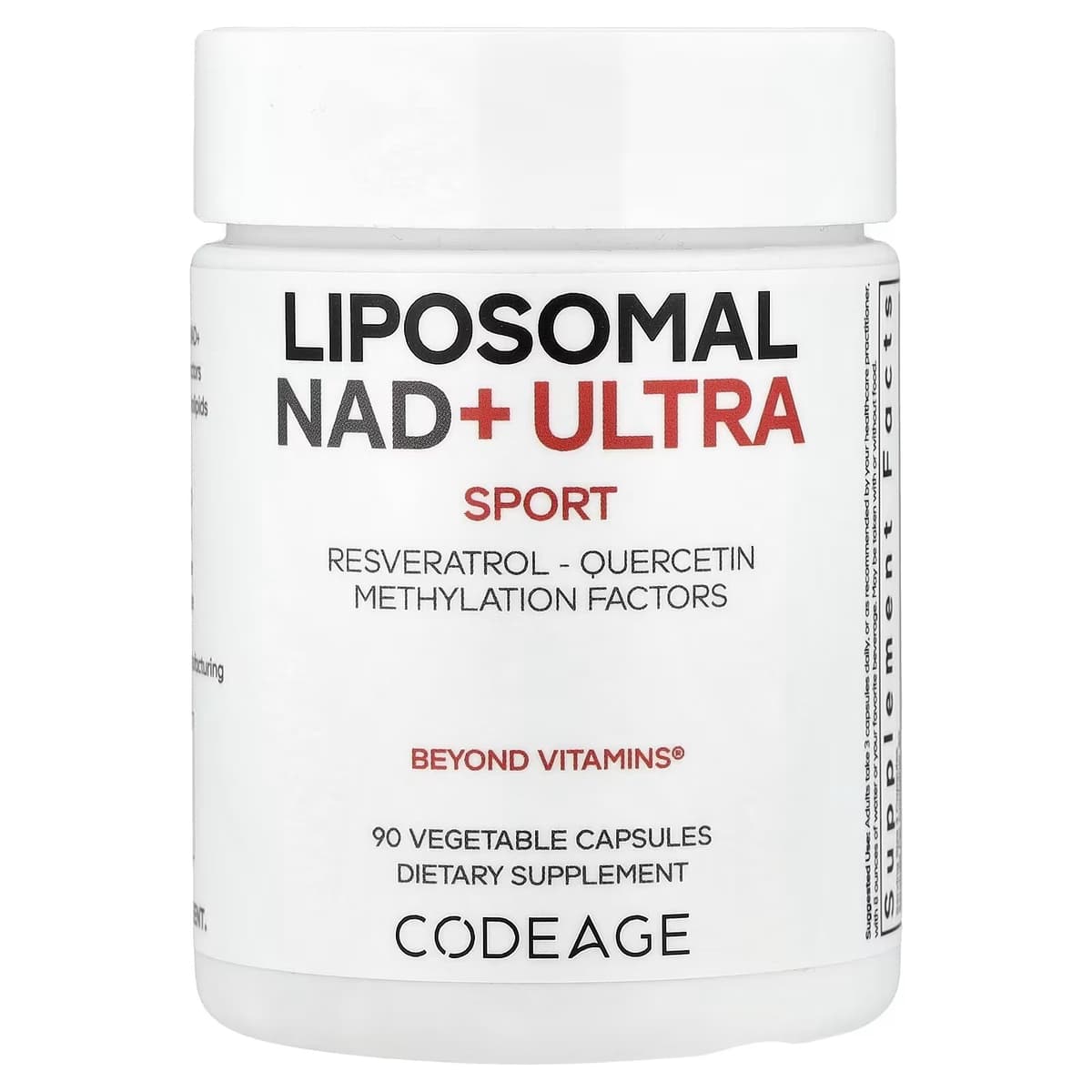 Codeage Liposomal Nad+ Ultra - 90 Vcaps - 90 Vegetable Caps
