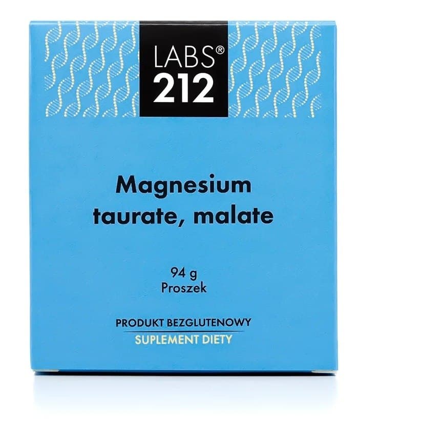 LABS 212 - Magnesium Taurate Malate - 94g – LABS 212 förpackning