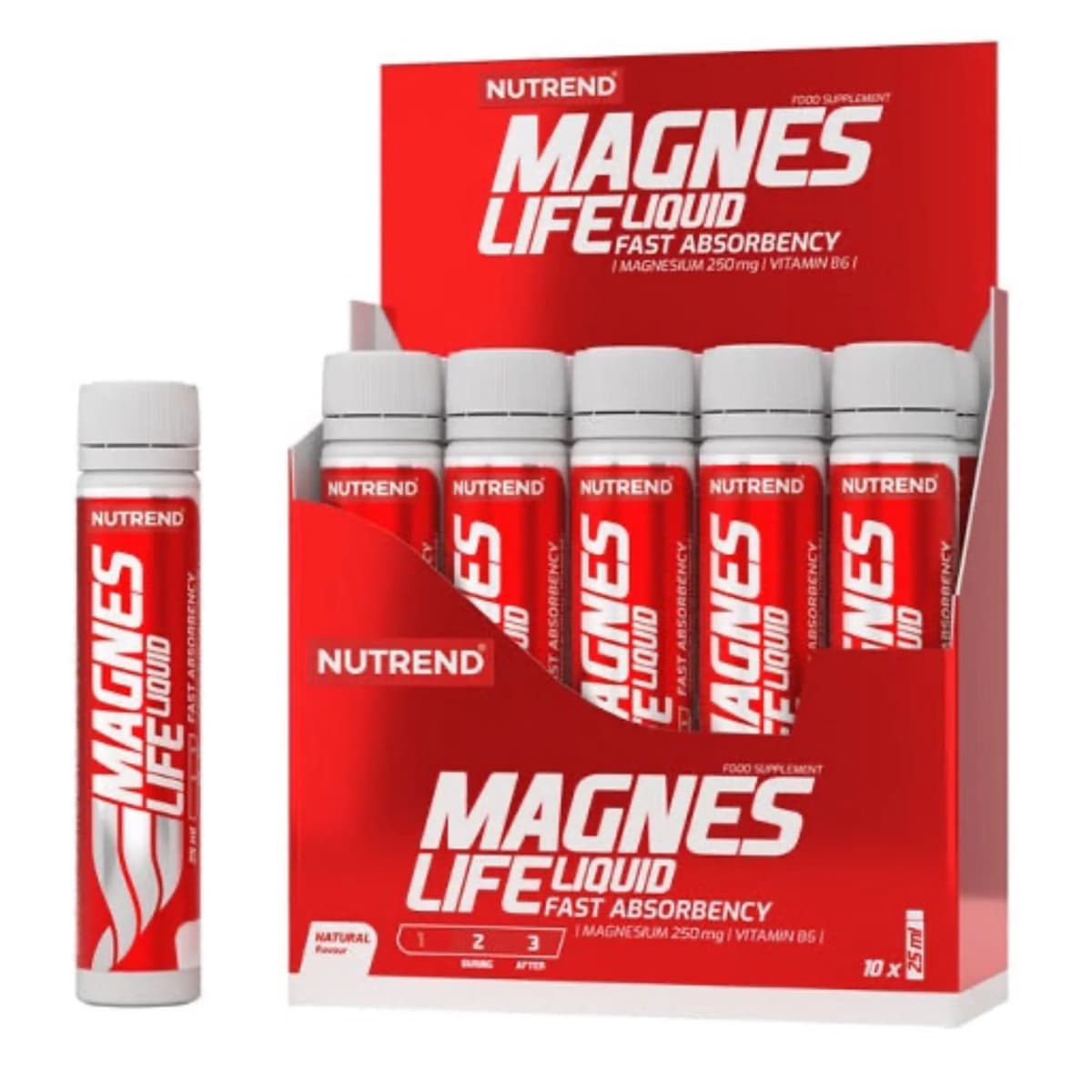 Nutrend - Magneslife Shot - Neutral, 10 × 25 ml