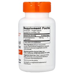 Doctor's Best - Phosphatidyl Serine - 120 Vcaps
