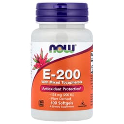 NOW Foods - E-200 With Mixed Tocopherols - 100 Sgels