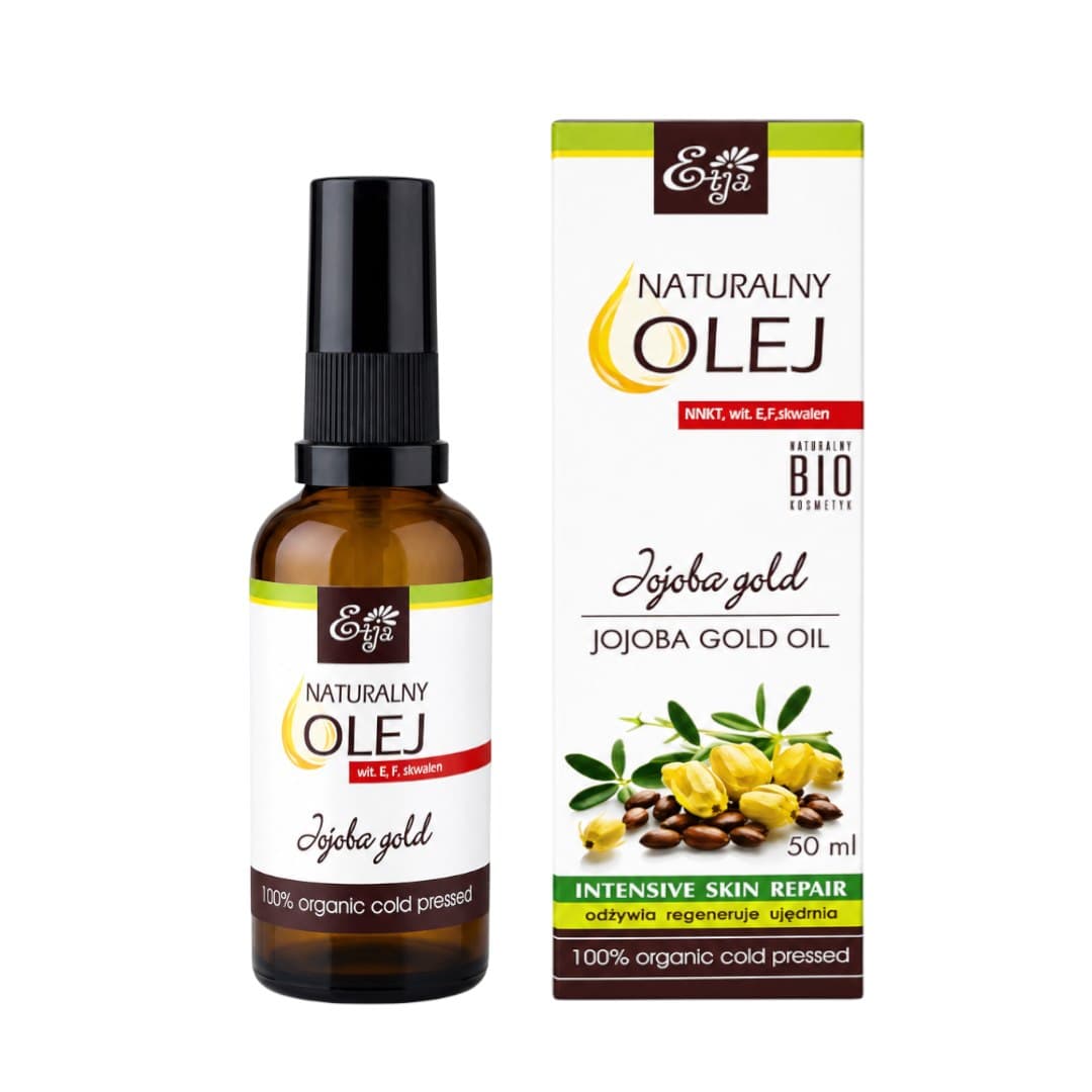 Etja - Naturlig Jojobaolie Gold - 50ml – Etja emballage