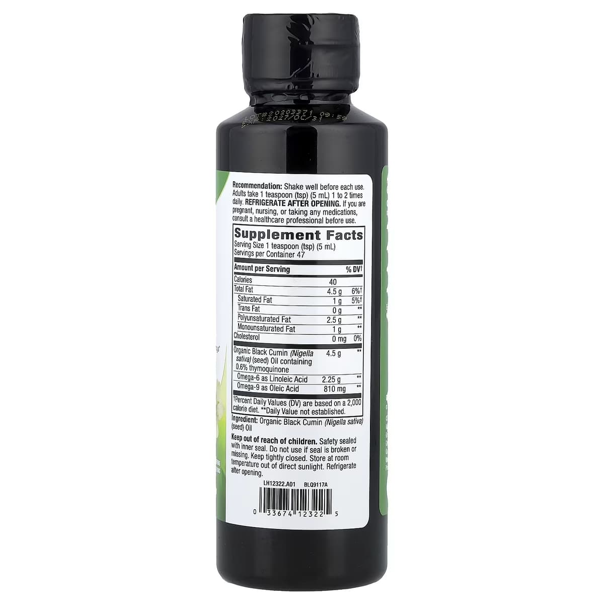 Nature'S Way - Black Seed Oil - 235ml