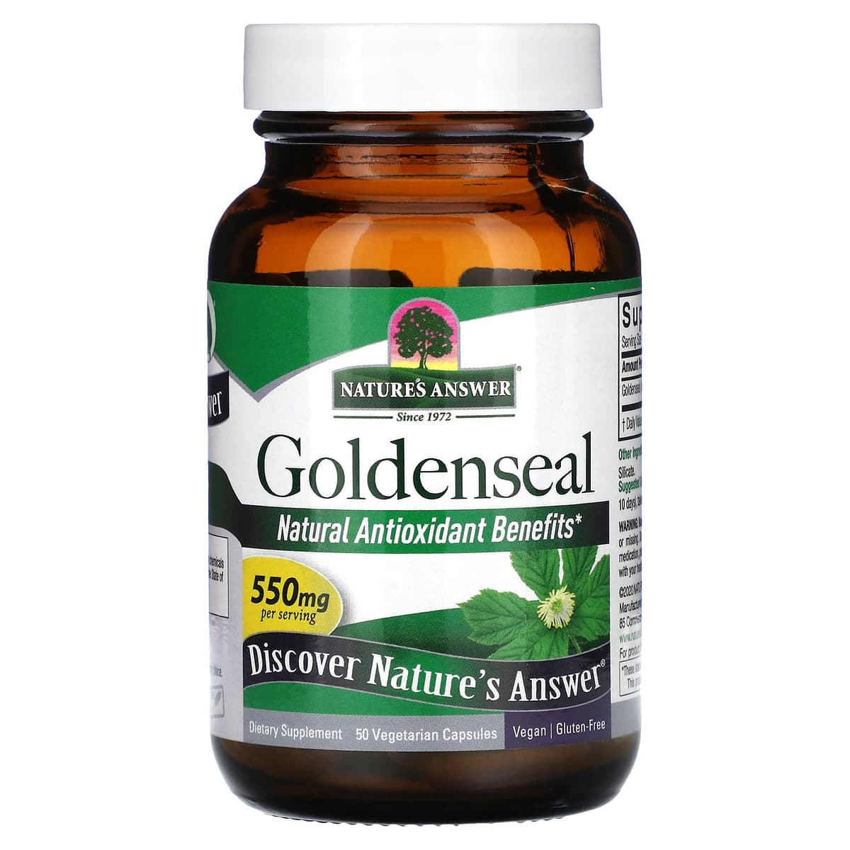 Nature's Answer - Goldenseal Full Spectrum Herb - 50 Vcaps
