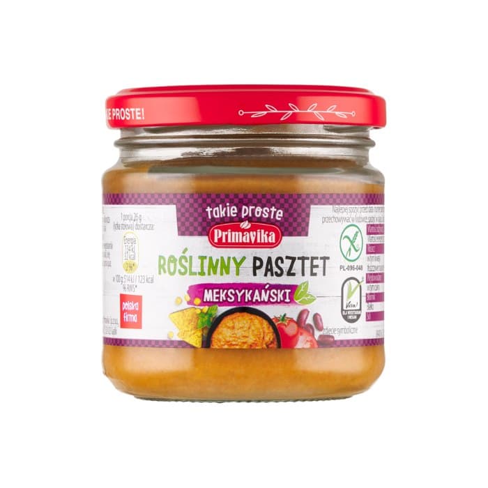 Primavika - Mexican Vegetable Pâté 160g – Primavika förpackning
