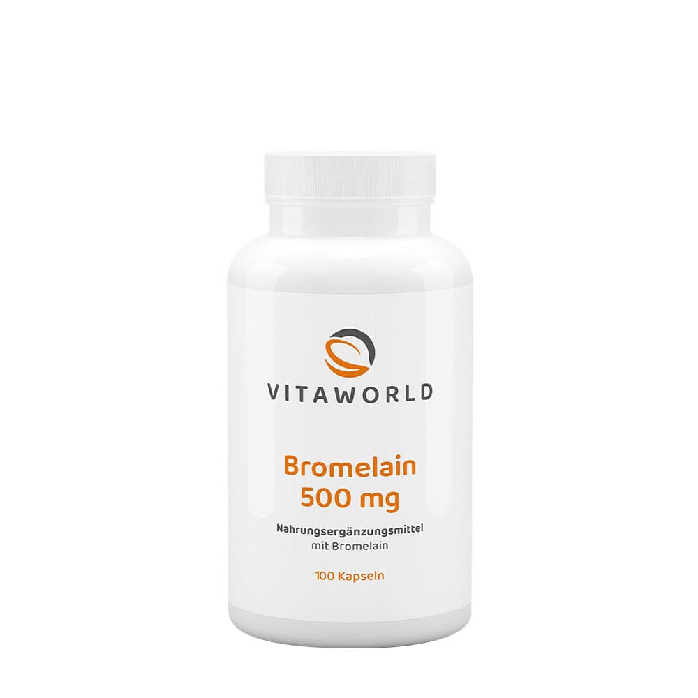 Vitaworld - Bromelain - 100 Caps – Vitaworld förpackning