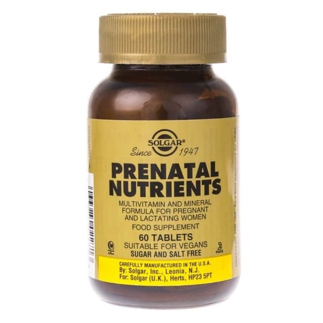Solgar - Prenatal Nutrients – Solgar