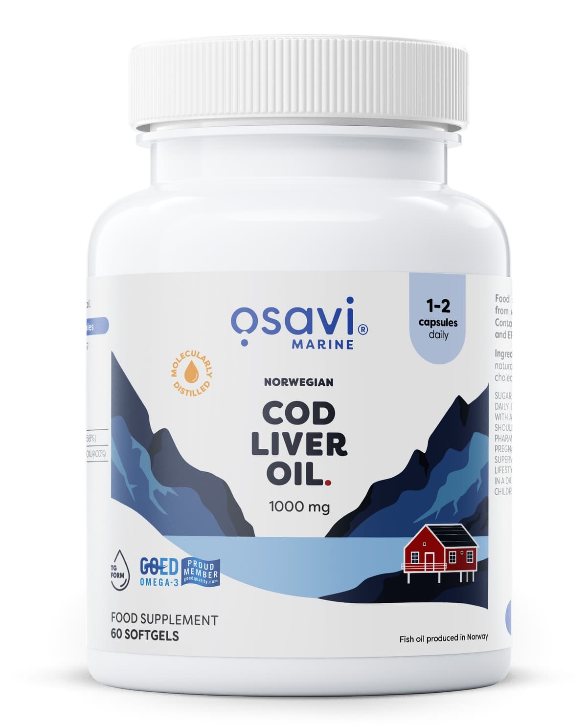 Osavi - Norwegian Cod Liver Oil – Osavi förpackning