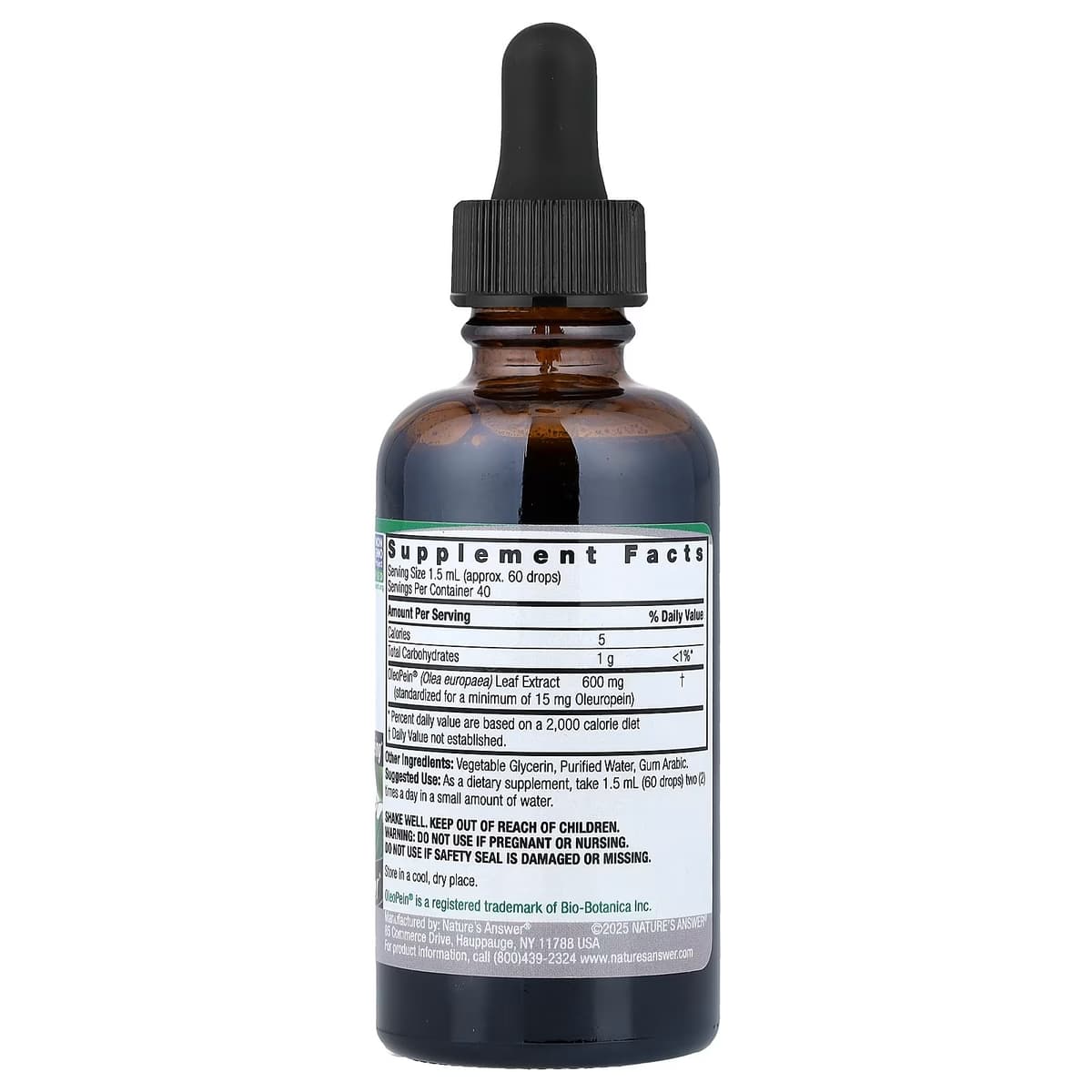 Nature's Answer - Olive Leaf Extract - 60ml