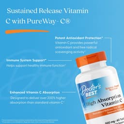 Doctor's Best - High Absorption Vitamin C - 60 Tablets