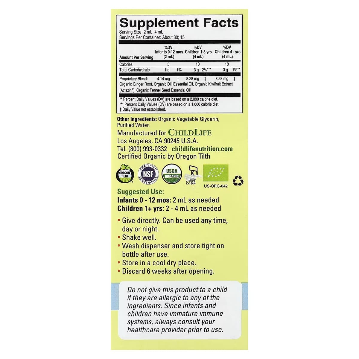 Child Life - Gripe Water - 59ml