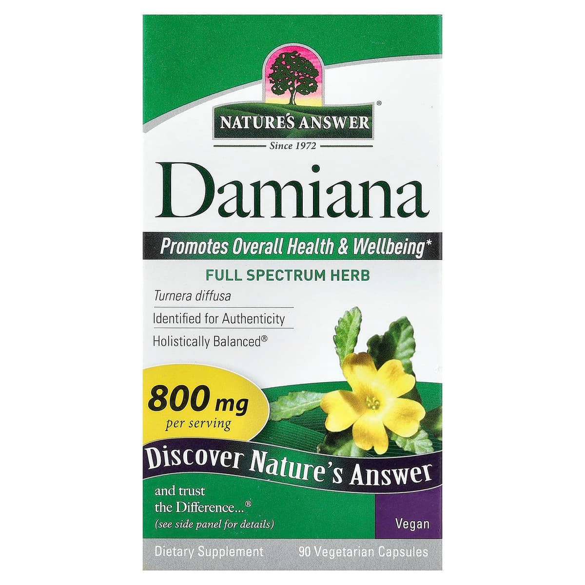 Nature's Answer - Damiana - 90 kasviskapselia