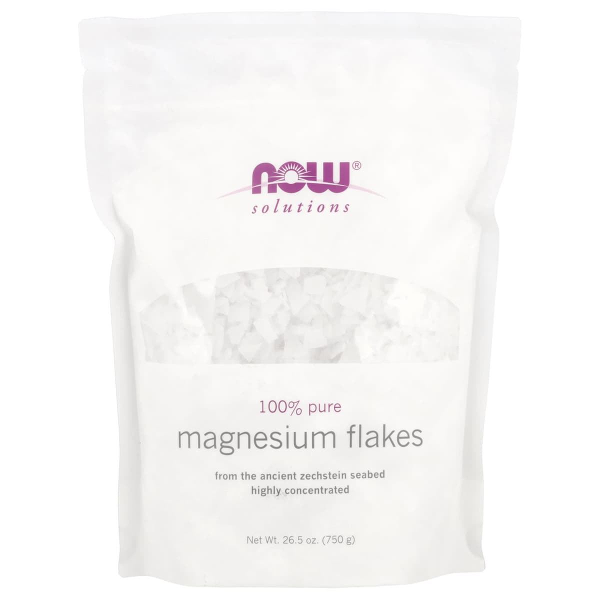 NOW Foods - 100% Pure Magnesium Flakes - 750g