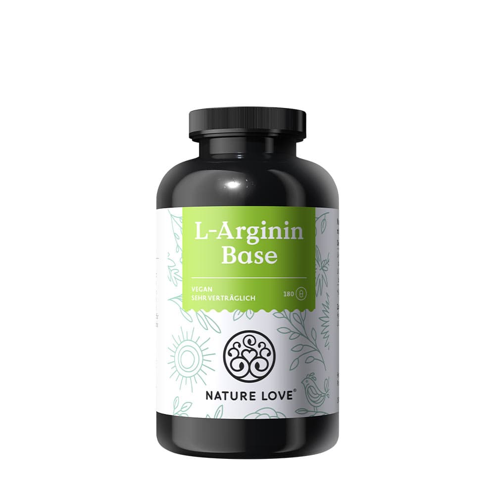 Nature Love - L-Arginine Base - 180 Caps – Nature Love förpackning