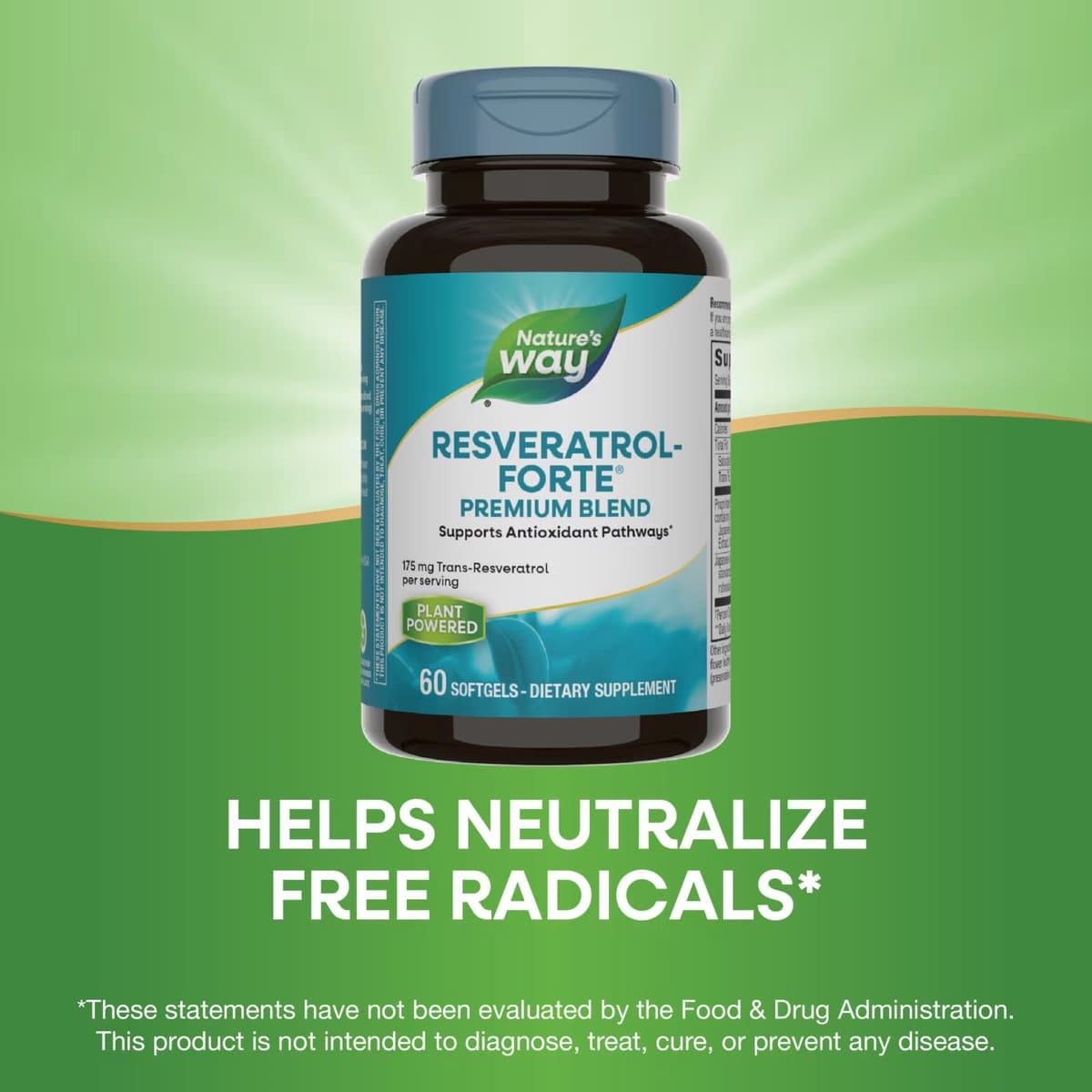Nature's Way - Resveratrol Forte - 60 Sgels