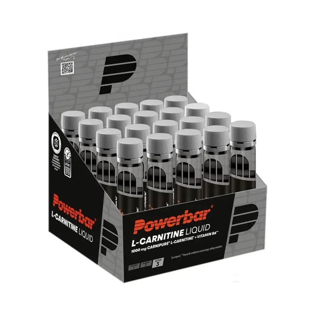 Powerbar - Flytande L-karnitin - Naturell, 20 × 25 ml ampuller – Powerbar