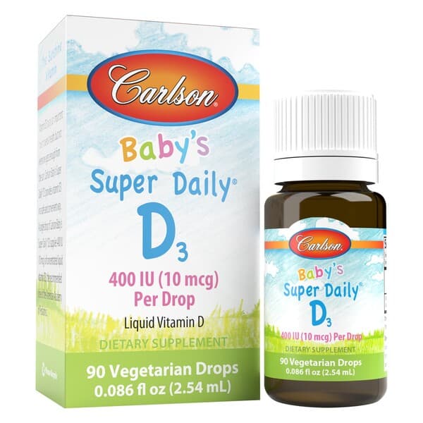 Carlson Labs - Baby'S Super Daily D3, 400IU - 2.54ml – Carlson Labs förpackning