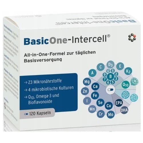 Intercell - Basicone-Intercell - All-In-One Multivitamin Formula - 120 Kapseln – Intercell förpackning