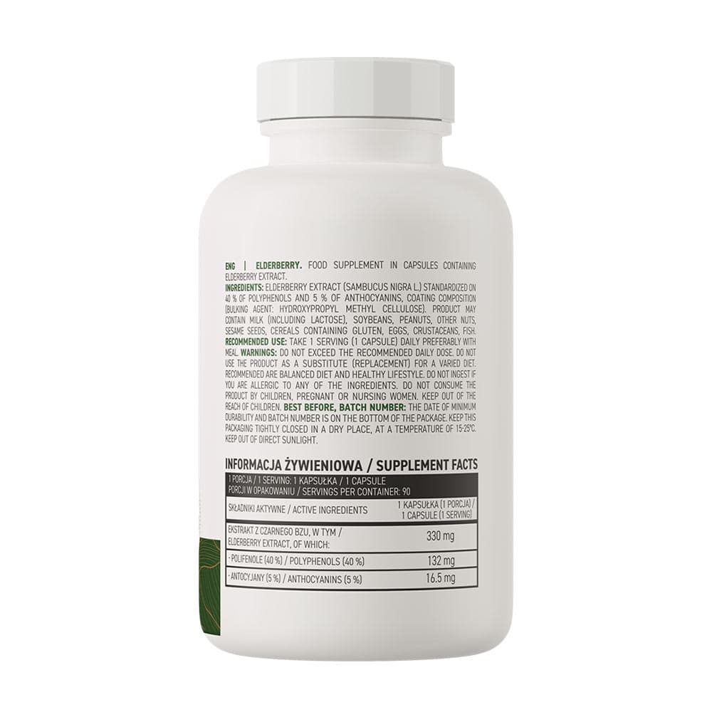 Ostrovit - Elderberry Veggie - 90 Vcaps (KORT DATUM 2026-10-24)