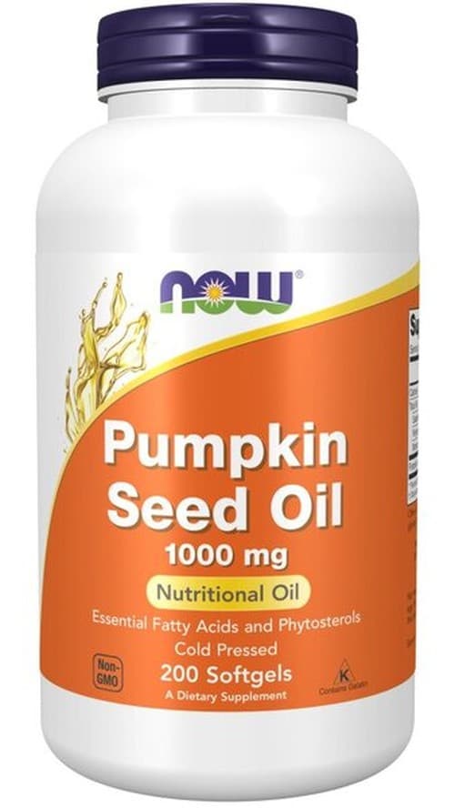 NOW Foods - Pumpkin Seed Oil 1000mg – NOW Foods förpackning