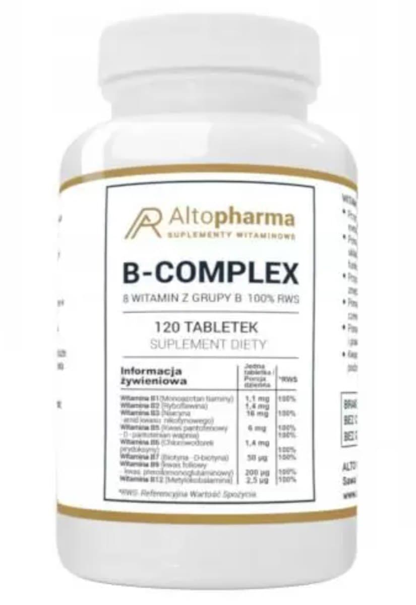 Altopharma - B-Complex - 120 Tablets – Altopharma förpackning