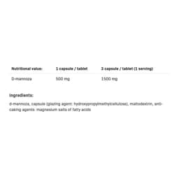 Allnutrition - D-Mannose - 60 Vcaps