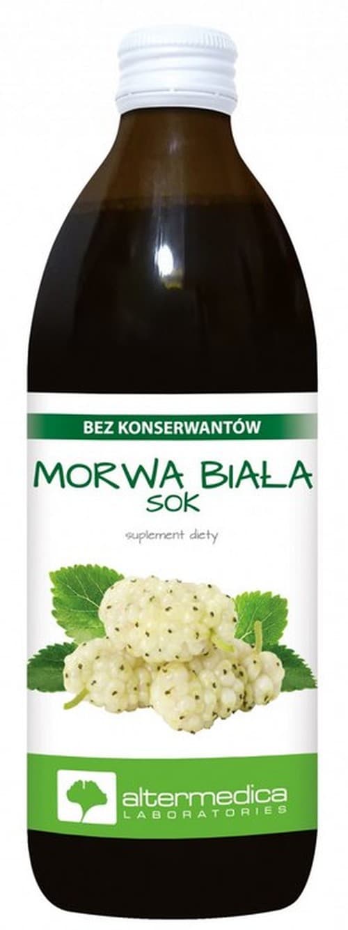 Alter Medica - White Mulberry Juice 500ml – Alter Medica förpackning