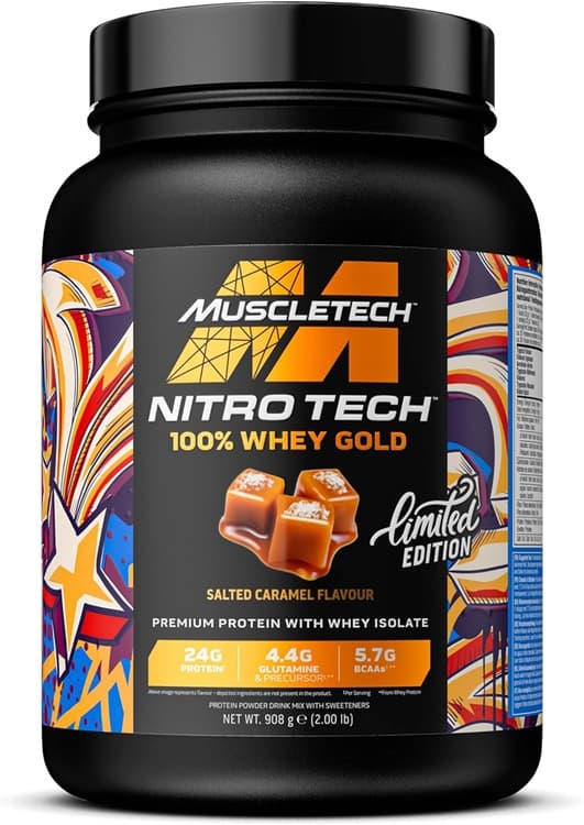 MuscleTech Nitro-Tech 100% Whey Gold Salted Caramel - 908g