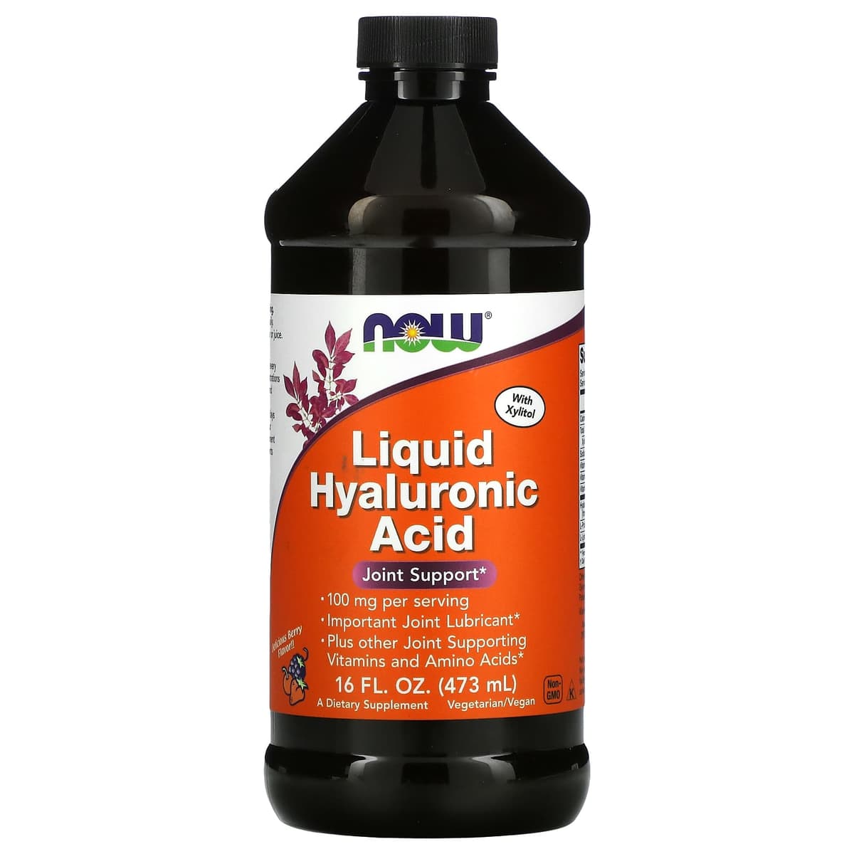Now Foods - Nestemäinen hyaluronihappo - 473 ml.