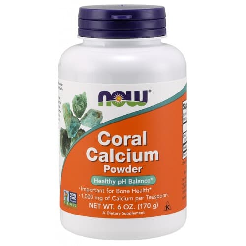 NOW Foods - Coral Calcium (Wapno z Koralowca) 170 g – NOW Foods förpackning