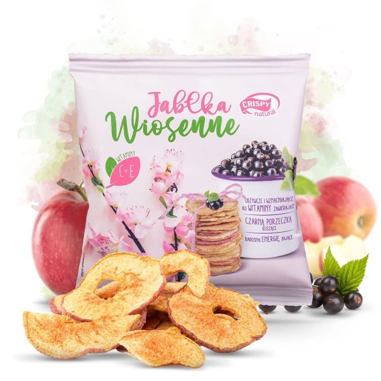 Crispy Natural - Dried Apples Spring - 18g – Crispy Natural förpackning